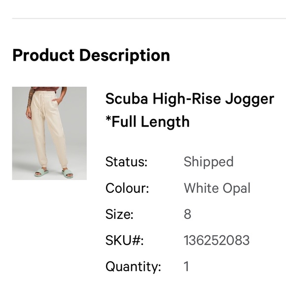 Lululemon Scuba Joggers White Opal - Picture 8 of 8